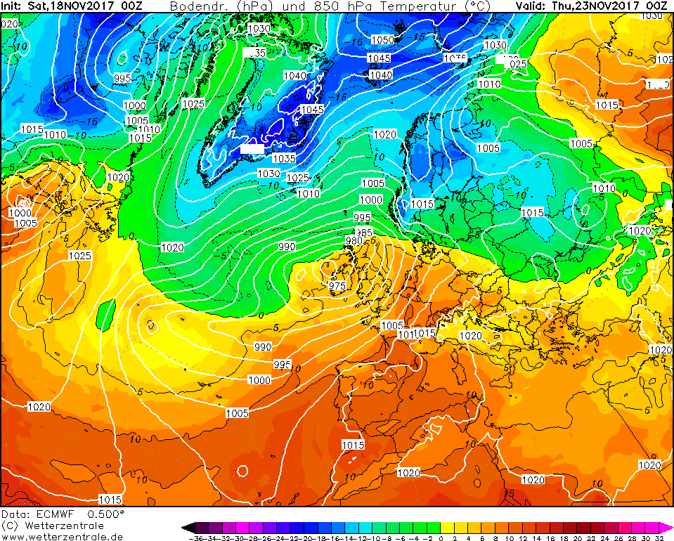 Previsioni Meteo Novembre Italia Anticiclone mappe modello ecmwf