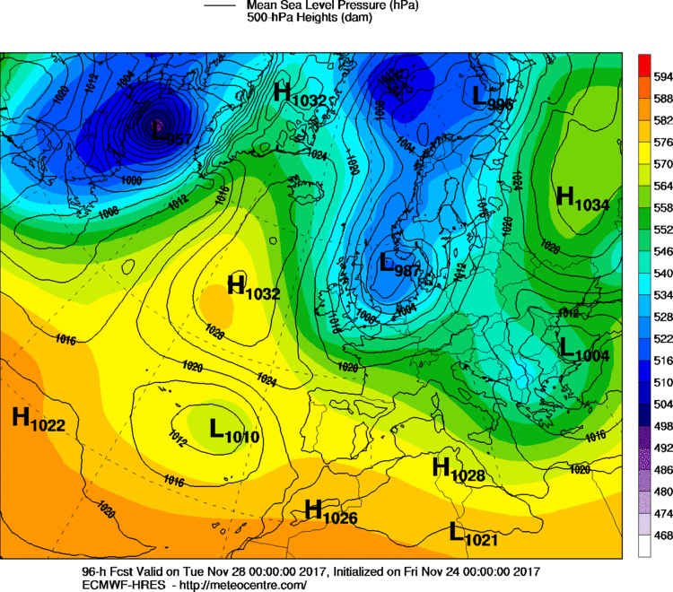 previsioni meteo novembre italia