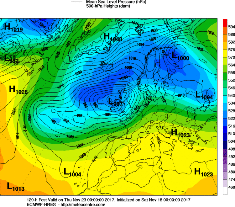 Previsioni Meteo Novembre Italia Anticiclone mappe modello ecmwf