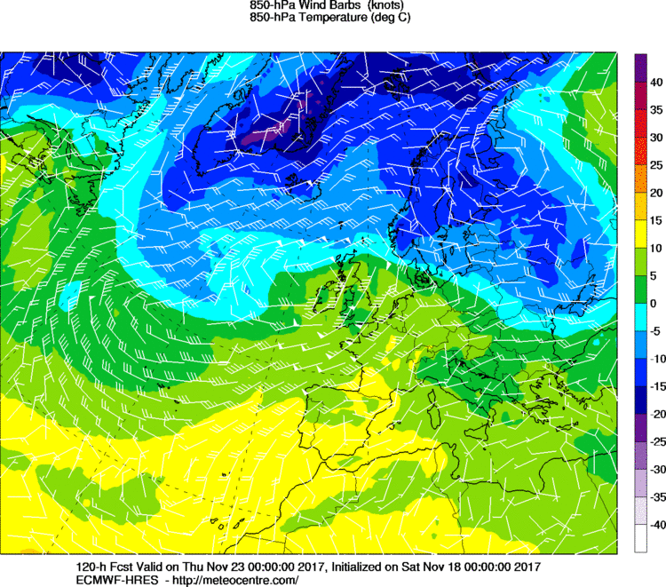 Previsioni Meteo Novembre Italia Anticiclone mappe modello ecmwf