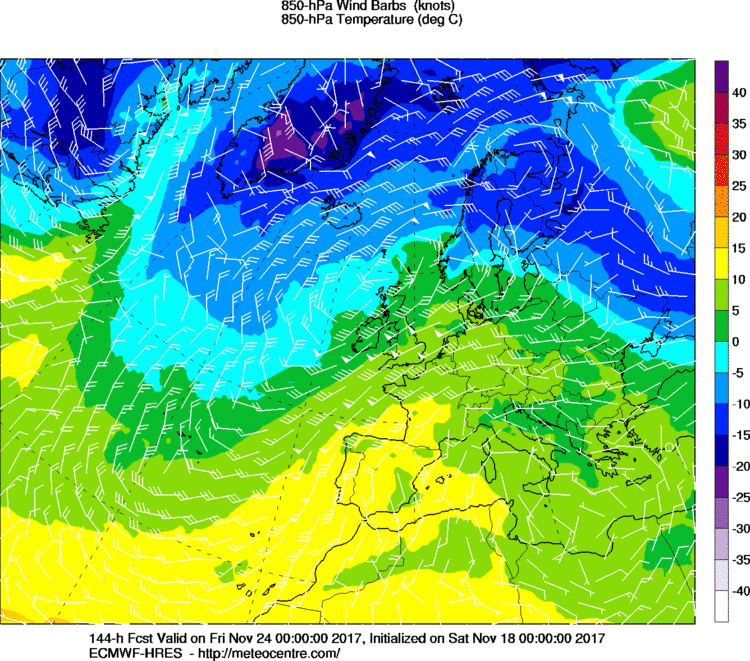 Previsioni Meteo Novembre Italia Anticiclone mappe modello ecmwf