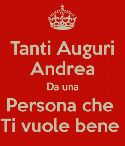 auguri buon onomastico Andrea