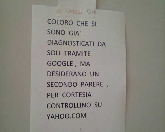 avviso medico google
