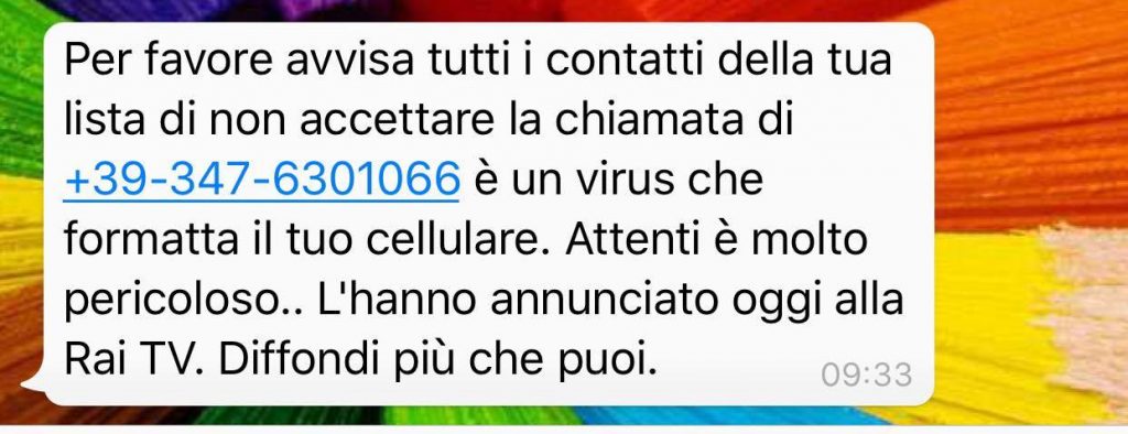 bufala whatsapp