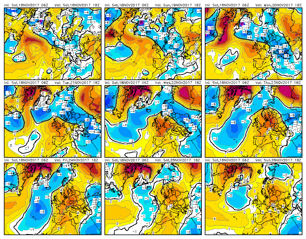 Previsioni Meteo Novembre Italia Anticiclone mappe modello gfs