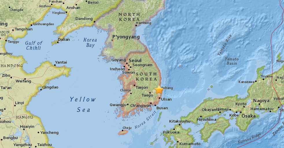 terremoto corea del sud