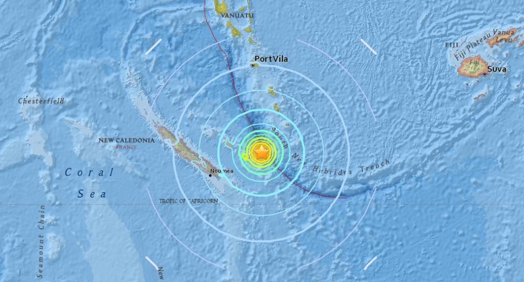 terremoto nuova caledonia tsunami