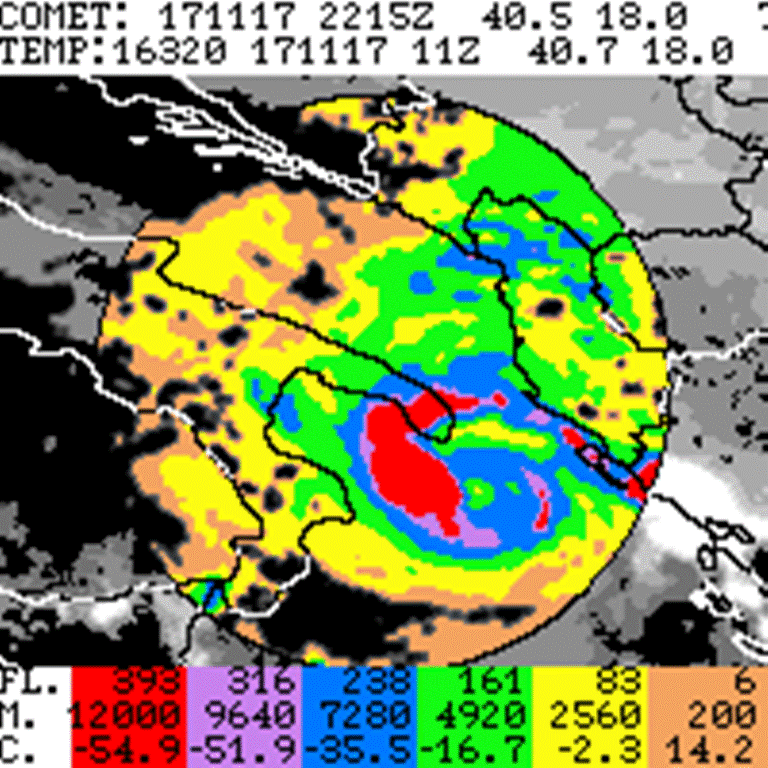 Uragano Mediterraneo Numa mar Ionio