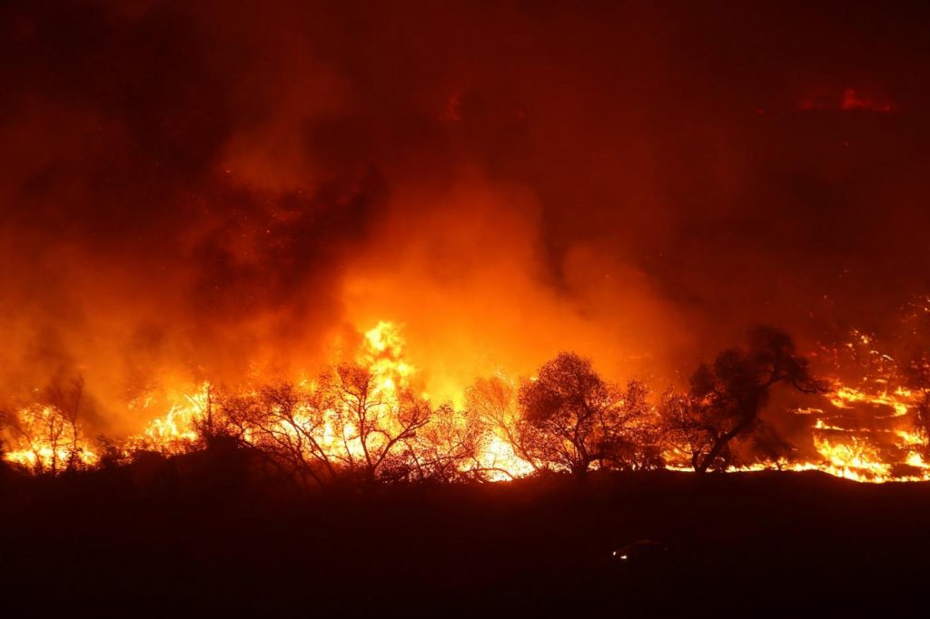 Incendi in California