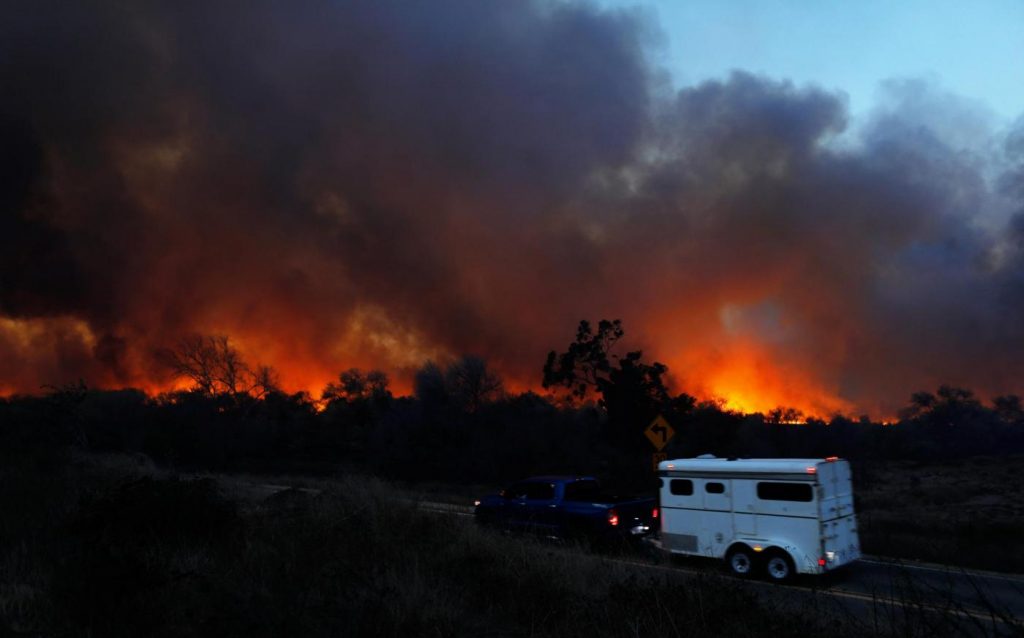 Incendi in California