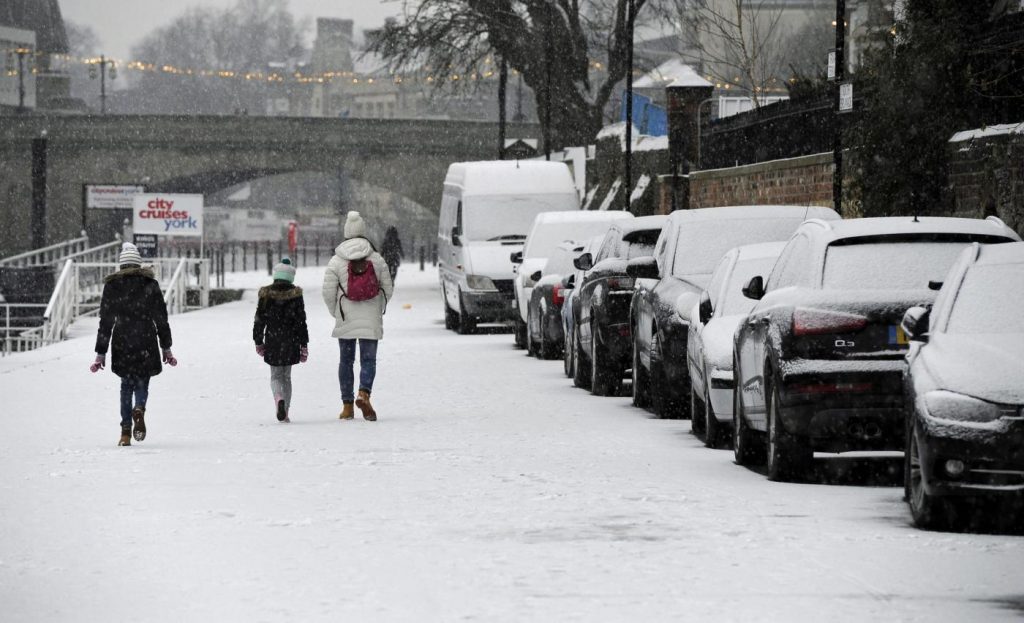 Maltempo freddo neve gelo Regno Unito