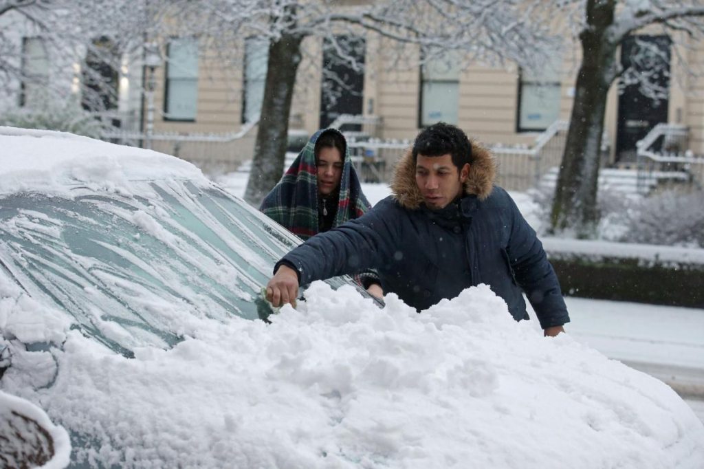 Maltempo freddo neve gelo Regno Unito