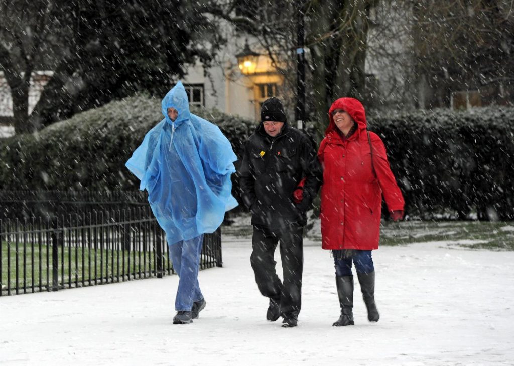 Maltempo freddo neve gelo Regno Unito