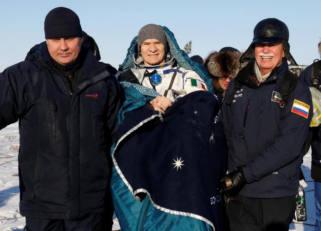 Paolo Nespoli è tornato sulla terra, la Soyuz atterrata in Kazakhstan