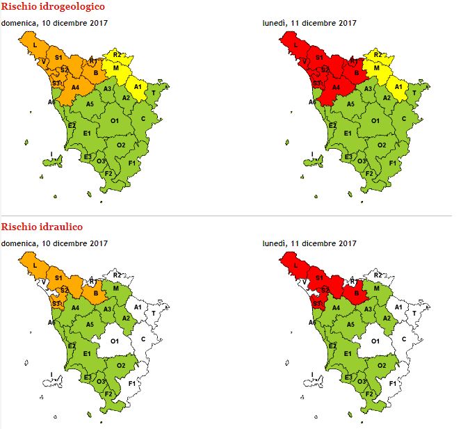 allerta Meteo Toscana