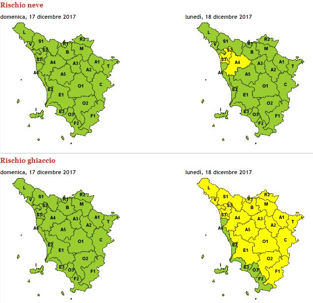 allerta meteo Toscana