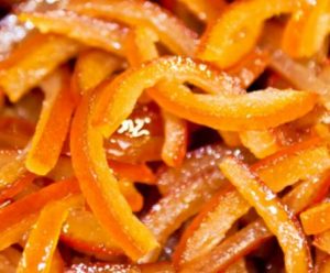 scorzette di arancia candite