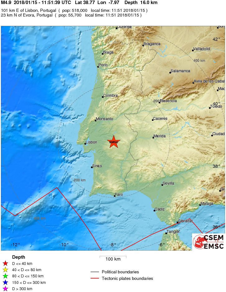 terremoto portogallo