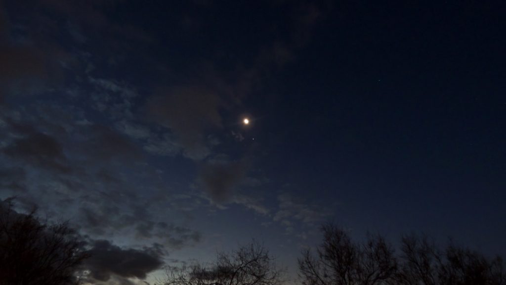 Congiunzione Luna Marte Giove (1)