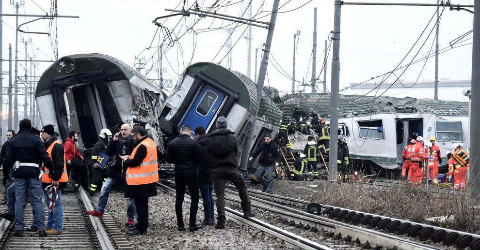Treno deragliato Pioltello Milano
