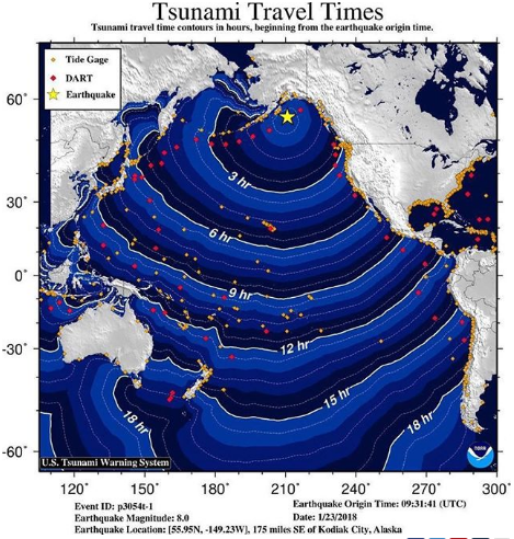 Terremoto tsunami Stati Uniti