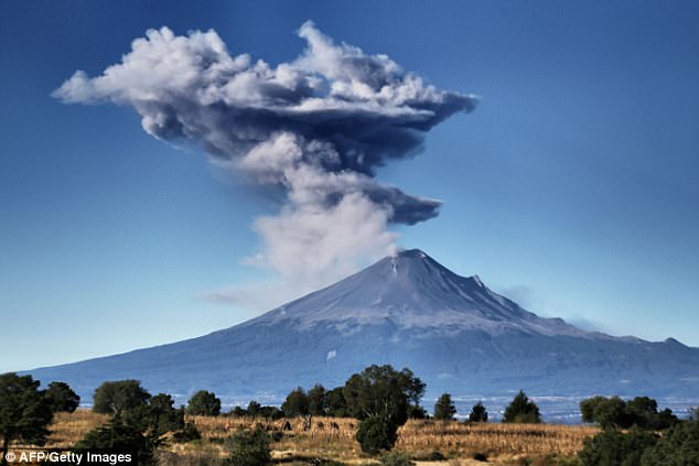 Vulcano Popocatépetl, Messico