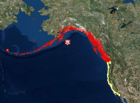 Terremoto tsunami Stati Uniti