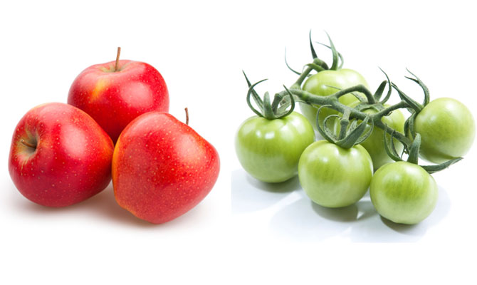 mele e pomodori