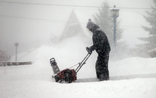 blizzard Midwest USA