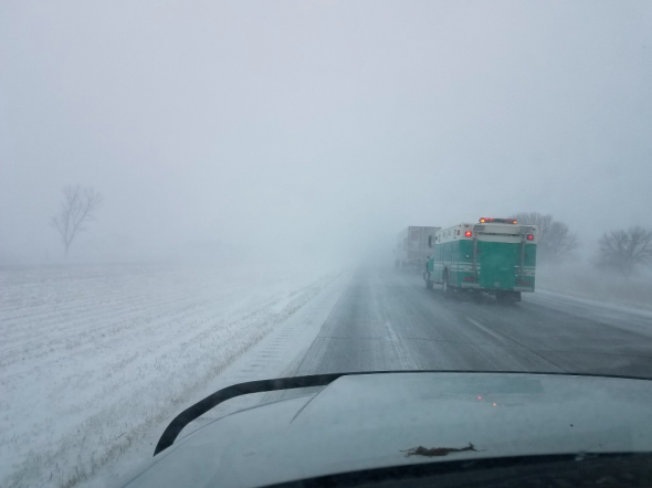 blizzard Midwest USA