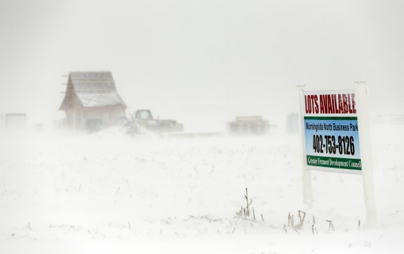 blizzard Midwest USA