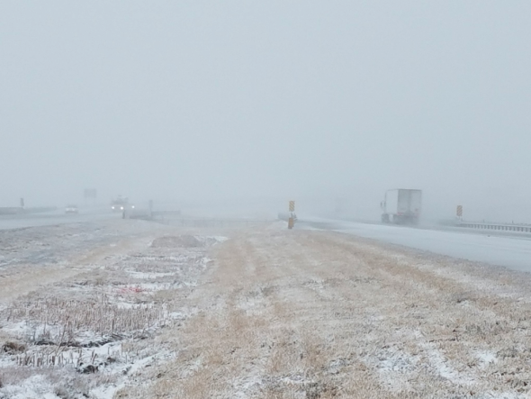 blizzard Midwest USA