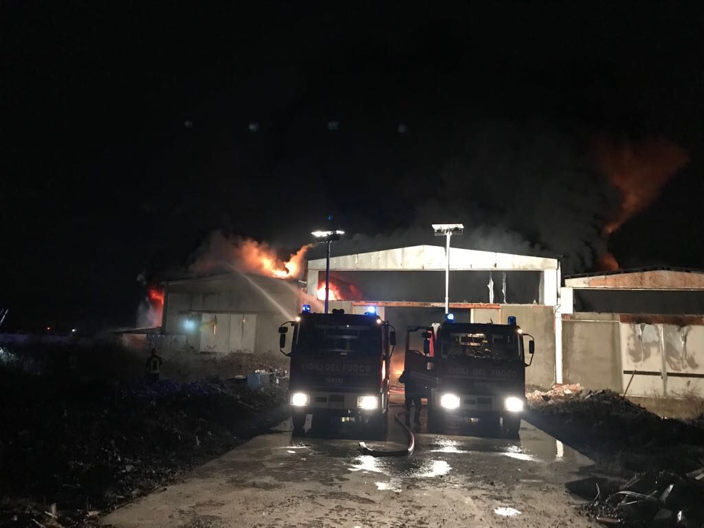 incendio Cascina San Giuseppe pavia
