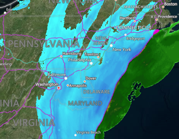 tempesta neve nord-est USA