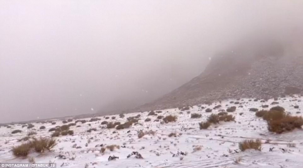 neve deserto Arabia Saudita