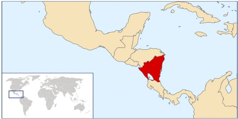 nicaragua map