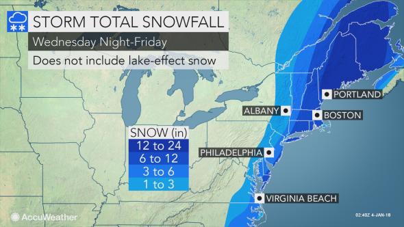 tempesta di neve USA