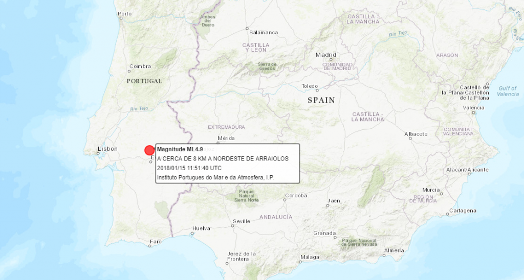 terremoto portogallo