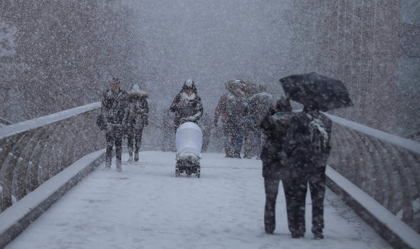 Blizzard neve Londra