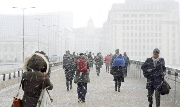 Blizzard neve Londra
