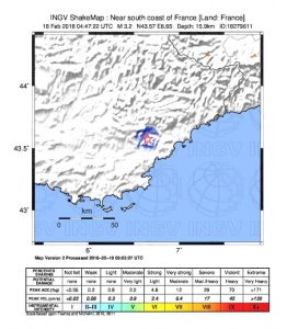 Terremoto Francia Liguria