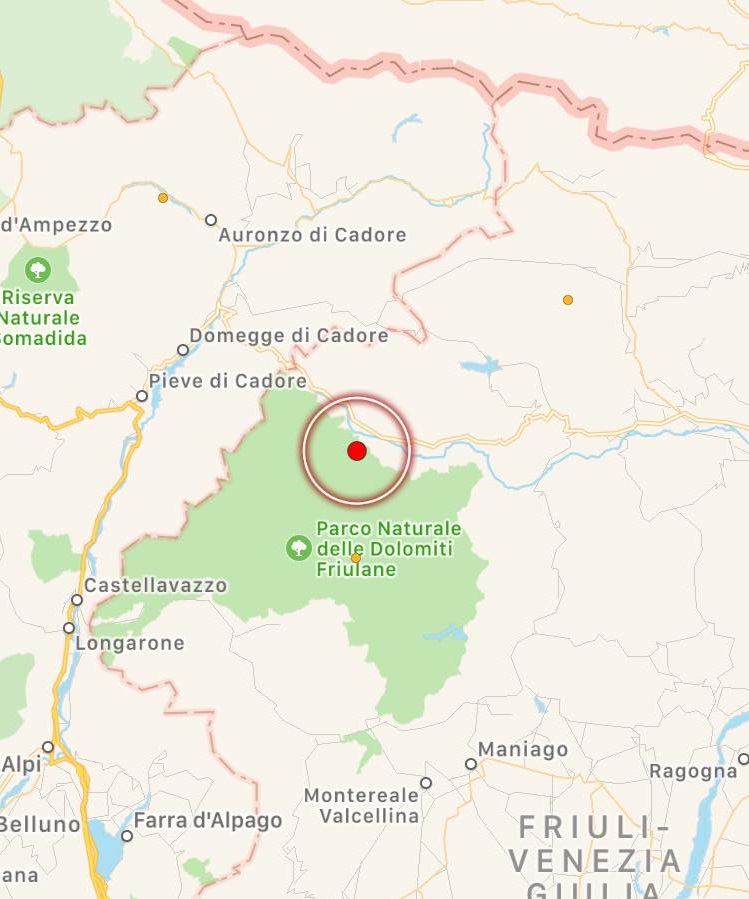 Terremoto Friuli veneto trentino alto adige