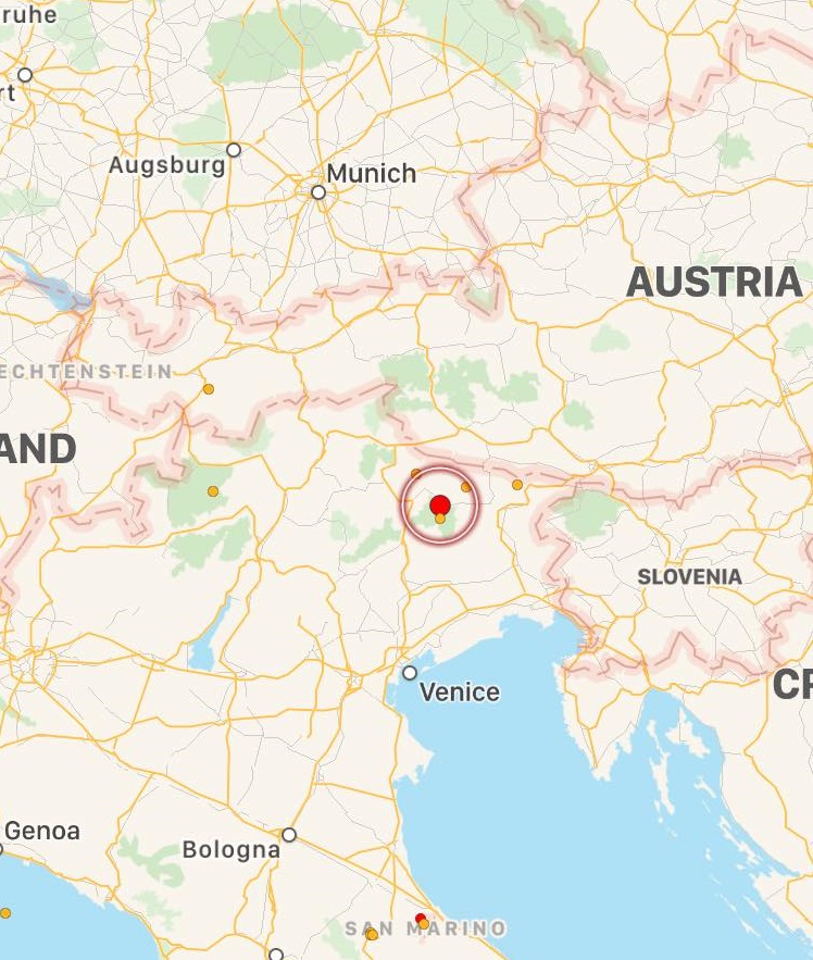 Terremoto Friuli veneto trentino alto adige
