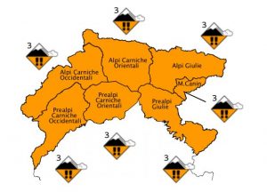 allerta valanghe Friuli Venezia Giulia