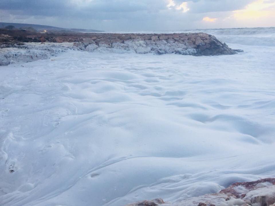 spiaggia schiuma libano