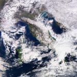 Il Burian sull’Italia visto dai satelliti NASA: tantissima neve soprattutto al Centro nelle immagini dallo Spazio [GALLERY]