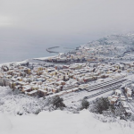 Burian, maxi nevicata a Ventimiglia: non succedeva dal 1985! [FOTO]
