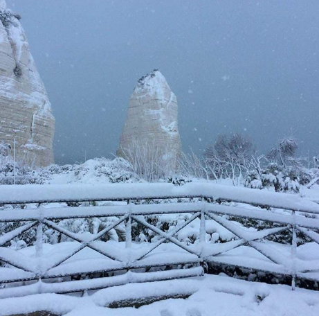 neve vieste burian Pizzomunno