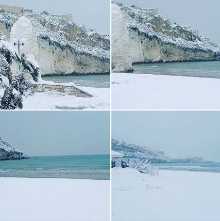 neve vieste burian Pizzomunno