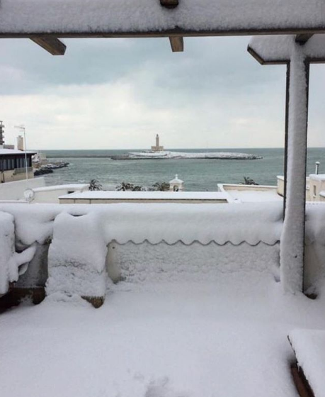 neve vieste burian Pizzomunno